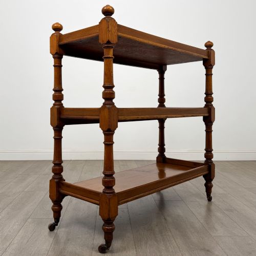 ANTIQUE 19TH CENTURY VICTORIAN BUFFET IN GOLDEN OAK - ADDITIONAL PHOTO 3