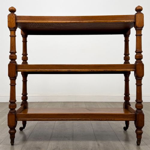 ANTIQUE 19TH CENTURY VICTORIAN BUFFET IN GOLDEN OAK - ADDITIONAL PHOTO 4
