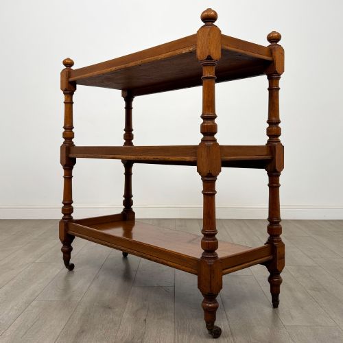 ANTIQUE 19TH CENTURY VICTORIAN BUFFET IN GOLDEN OAK - ADDITIONAL PHOTO 5