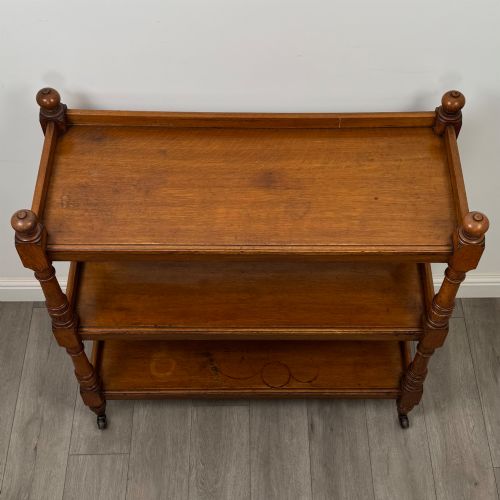 ANTIQUE 19TH CENTURY VICTORIAN BUFFET IN GOLDEN OAK - ADDITIONAL PHOTO 8