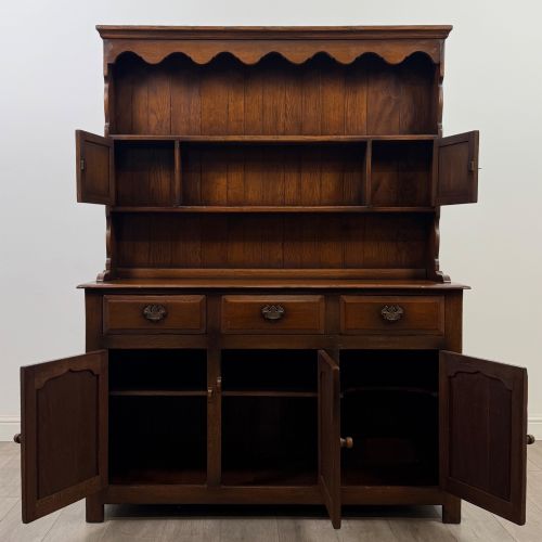 ANTIQUE 20TH CENTURY GOOD QUALITY WELSH DRESSER IN OAK - ADDITIONAL PHOTO 1