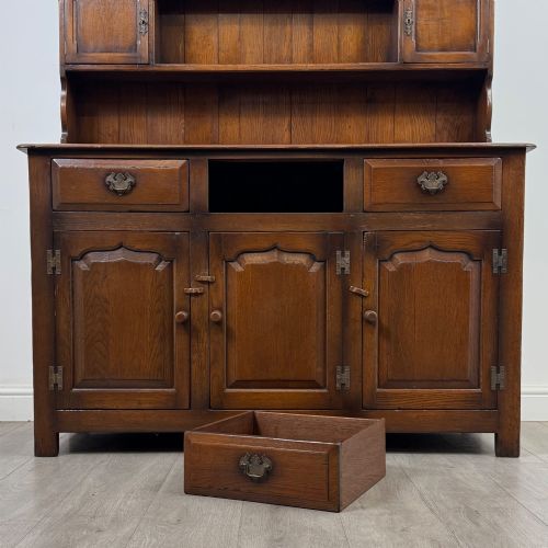 ANTIQUE 20TH CENTURY GOOD QUALITY WELSH DRESSER IN OAK - ADDITIONAL PHOTO 10