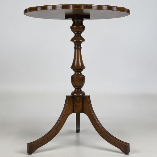 ANTIQUE 20TH CENTURY SMALL SIDE TABLE IN BURR WALNUT - ADDITIONAL PHOTO 1