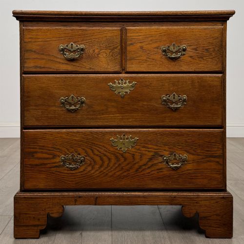 antique 20th century small chest of drawers in oak - CATEGORY: ANTIQUE CHEST OF DRAWERS - DATED EDWARDIAN