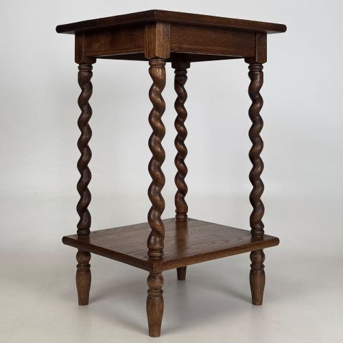 ANTIQUE 20TH CENTURY EDWARDIAN SIDE TABLE IN GOLDEN OAK - ADDITIONAL PHOTO 3