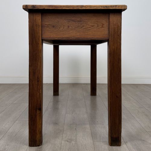 ANTIQUE 19TH CENTURY VICTORIAN RUSTIC PINE WRITING TABLE - ADDITIONAL PHOTO 2
