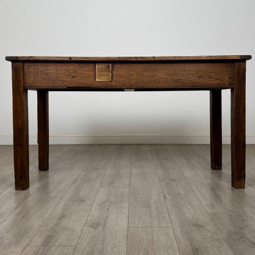 ANTIQUE 19TH CENTURY VICTORIAN RUSTIC PINE WRITING TABLE - ADDITIONAL PHOTO 4