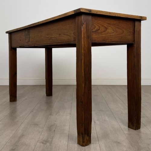 ANTIQUE 19TH CENTURY VICTORIAN RUSTIC PINE WRITING TABLE - ADDITIONAL PHOTO 5