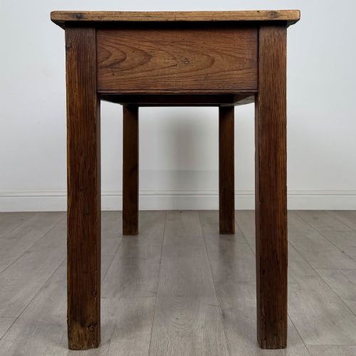 ANTIQUE 19TH CENTURY VICTORIAN RUSTIC PINE WRITING TABLE - ADDITIONAL PHOTO 6