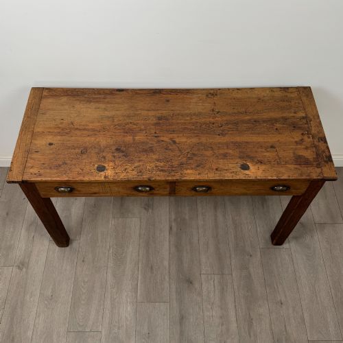 ANTIQUE 19TH CENTURY VICTORIAN RUSTIC PINE WRITING TABLE - ADDITIONAL PHOTO 8
