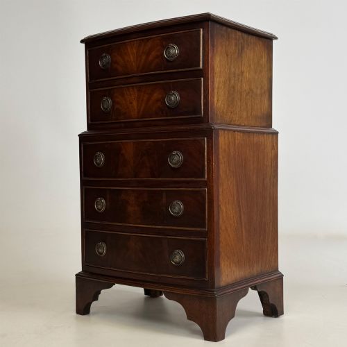 ANTIQUE 20TH CENTURY SMALL CHEST OF DRAWERS IN MAHOGANY - ADDITIONAL PHOTO 1