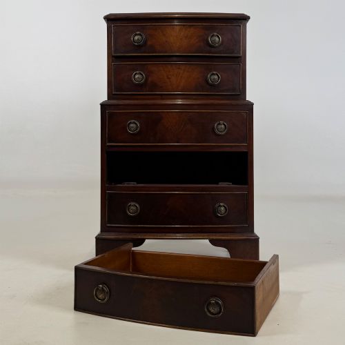 ANTIQUE 20TH CENTURY SMALL CHEST OF DRAWERS IN MAHOGANY - ADDITIONAL PHOTO 9