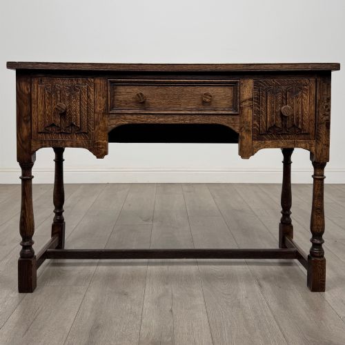 ANTIQUE 20TH CENTURY FINE QUALITY EDWARDIAN DESK IN OAK