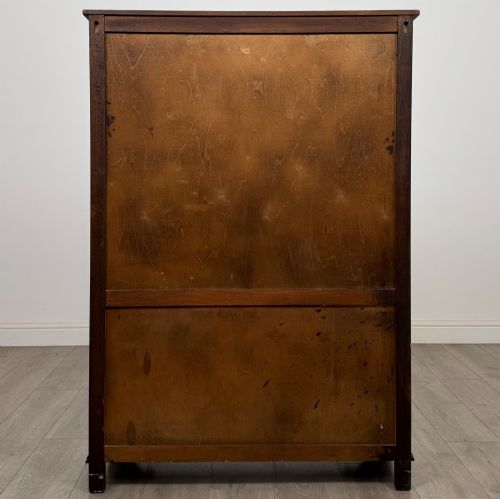 ANTIQUE 20TH CENTURY CARVED OAK DISPLAY CABINET - ADDITIONAL PHOTO 5