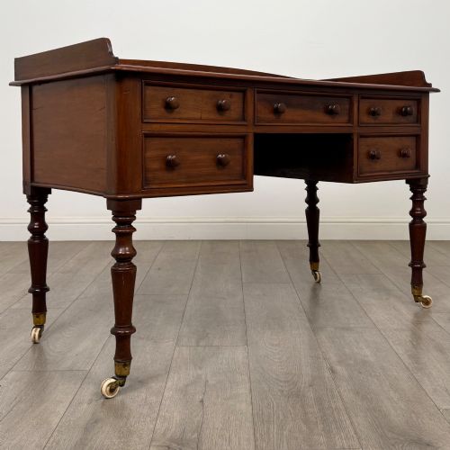 ANTIQUE 19TH CENTURY VICTORIAN WRITING TABLE IN MAHOGANY - ADDITIONAL PHOTO 7