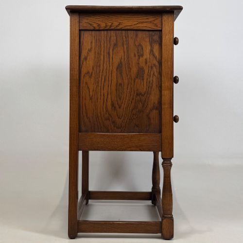 ANTIQUE 20TH CENTURY SMALL CHEST OF DRAWERS IN OAK - ADDITIONAL PHOTO 6