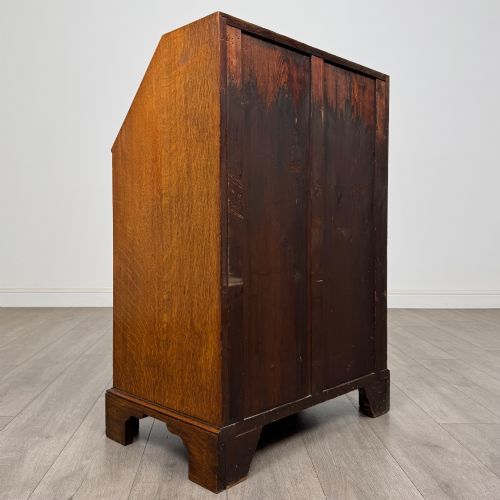 ANTIQUE 20TH CENTURY EDWARDIAN BUREAU IN GOLDEN OAK - ADDITIONAL PHOTO 4