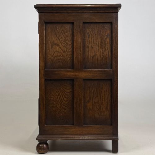 ANTIQUE 20TH CENTURY SMALL EDWARDIAN CHEST OF DRAWERS IN OAK - ADDITIONAL PHOTO 2
