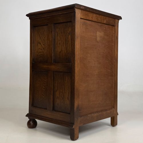 ANTIQUE 20TH CENTURY SMALL EDWARDIAN CHEST OF DRAWERS IN OAK - ADDITIONAL PHOTO 3