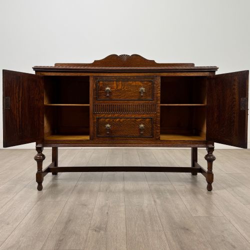 ANTIQUE 20TH CENTURY EDWARDIAN SIDEBOARD IN OAK - ADDITIONAL PHOTO 1