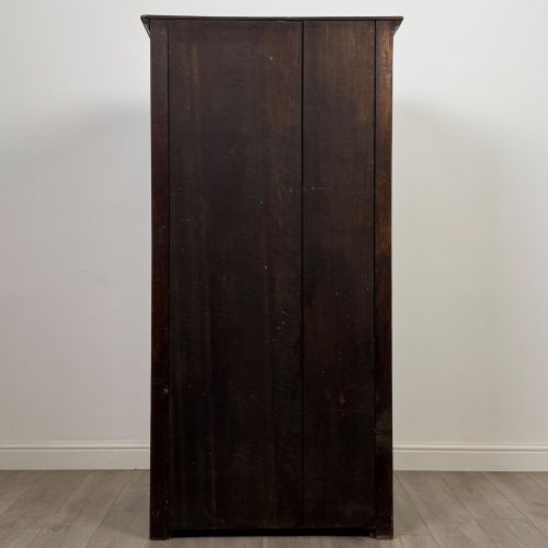 ANTIQUE 20TH CENTURY FINE QUALITY SMALL OAK WARDROBE - ADDITIONAL PHOTO 5
