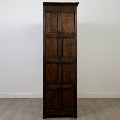 ANTIQUE 20TH CENTURY FINE QUALITY SMALL OAK WARDROBE - ADDITIONAL PHOTO 7