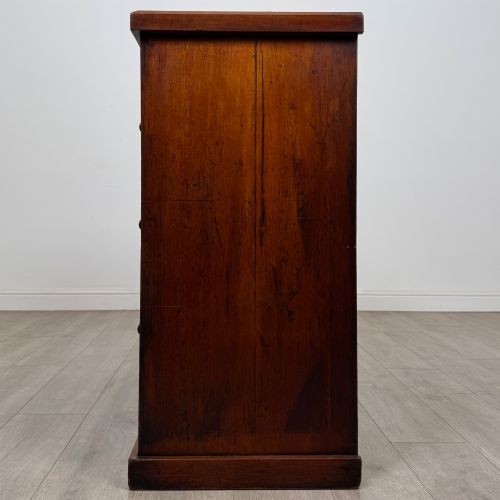 ANTIQUE 19TH CENTURY VICTORIAN MAHOGANY CHEST OF DRAWERS - ADDITIONAL PHOTO 2
