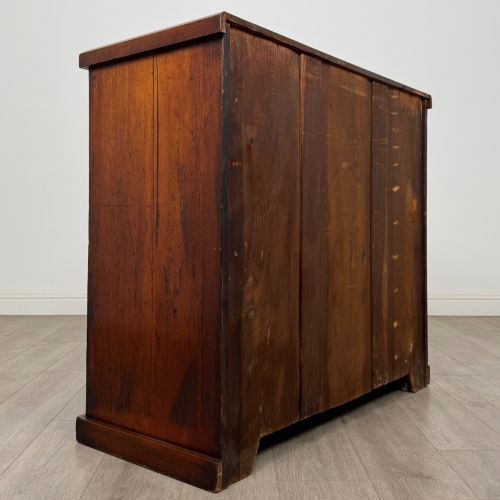 ANTIQUE 19TH CENTURY VICTORIAN MAHOGANY CHEST OF DRAWERS - ADDITIONAL PHOTO 3
