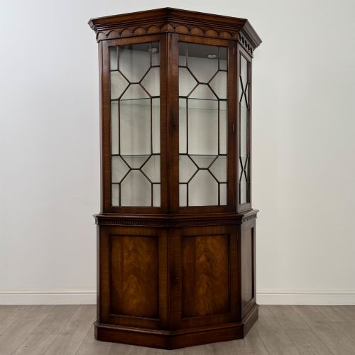 ANTIQUE 20TH CENTURY UNUSUAL DISPLAY CABINET IN MAHOGANY - ADDITIONAL PHOTO 8