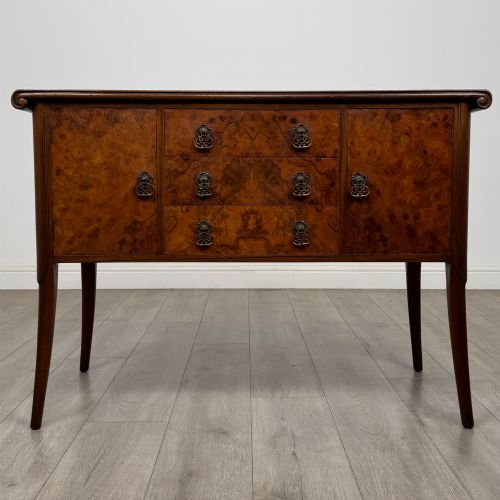 ANTIQUE 20TH CENTURY EDWARDIAN SIDEBOARD IN BURR WALNUT