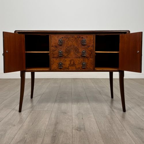 ANTIQUE 20TH CENTURY EDWARDIAN SIDEBOARD IN BURR WALNUT - ADDITIONAL PHOTO 1