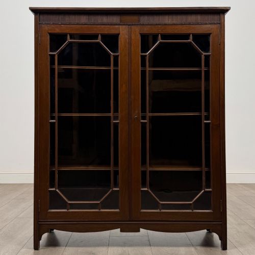 antique 20th century display cabinet by warring gillows ltd - CATEGORY: ANTIQUE BOOKCASES - DATED EDWARDIAN