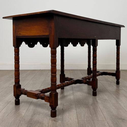 ANTIQUE 20TH CENTURY JACOBEAN STYLE DRESSER BASE IN OAK - ADDITIONAL PHOTO 3