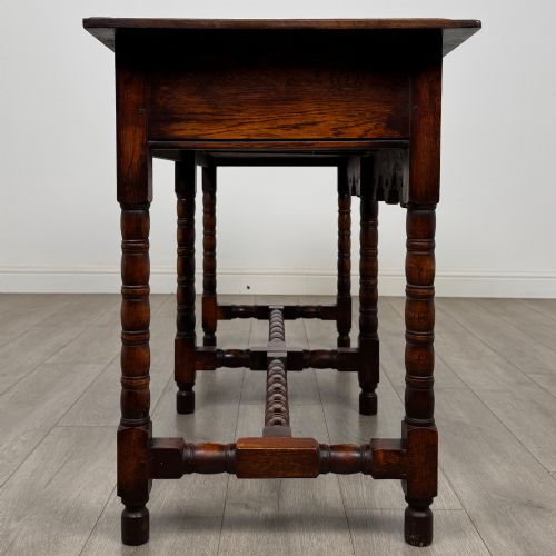 ANTIQUE 20TH CENTURY JACOBEAN STYLE DRESSER BASE IN OAK - ADDITIONAL PHOTO 6