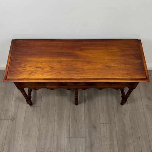 ANTIQUE 20TH CENTURY JACOBEAN STYLE DRESSER BASE IN OAK - ADDITIONAL PHOTO 8