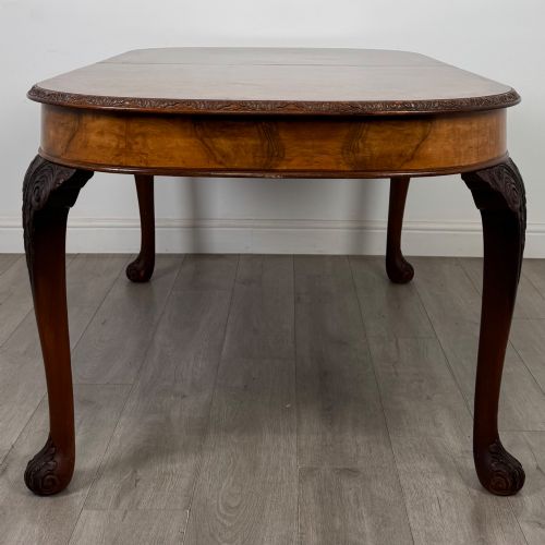 ANTIQUE 20TH CENTURY EDWARDIAN BURR WALNUT DINING TABLE - ADDITIONAL PHOTO 2