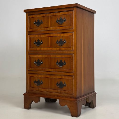 ANTIQUE 20TH CENTURY SMALL CHEST OF DRAWERS IN YEW WOOD - ADDITIONAL PHOTO 1