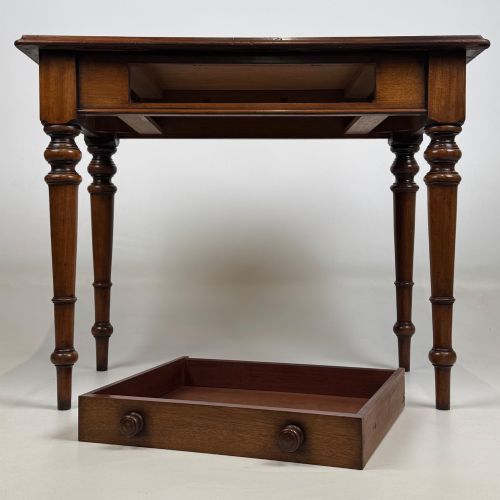 ANTIQUE 19TH CENTURY VICTORIAN SIDE TABLE IN MAHOGANY - ADDITIONAL PHOTO 9