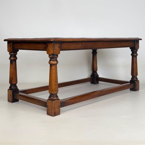 ANTIQUE 20TH CENTURY GOOD QUALITY COFFEE TABLE IN ELM - ADDITIONAL PHOTO 7