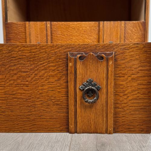 ANTIQUE 20TH CENTURY EDWARDIAN CHEST OF DRAWERS IN OAK - ADDITIONAL PHOTO 10