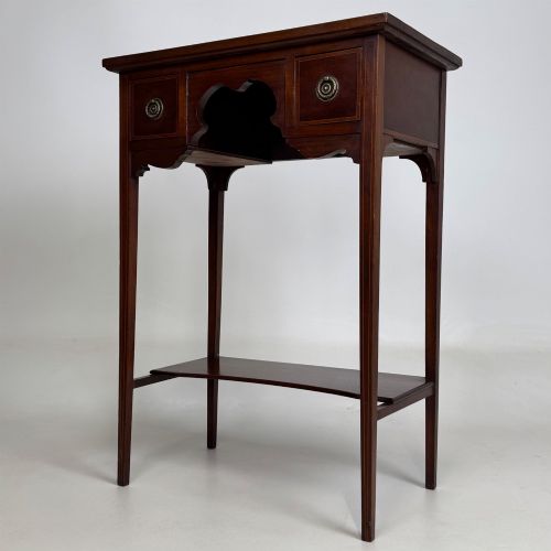ANTIQUE 20TH CENTURY EDWARDIAN SIDE TABLE IN MAHOGANY - ADDITIONAL PHOTO 1