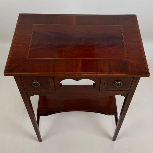 ANTIQUE 20TH CENTURY EDWARDIAN SIDE TABLE IN MAHOGANY - ADDITIONAL PHOTO 8