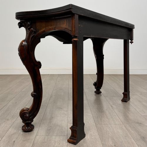 ANTIQUE 19TH CENTURY VICTORIAN SIDE TABLE IN ROSEWOOD - ADDITIONAL PHOTO 3