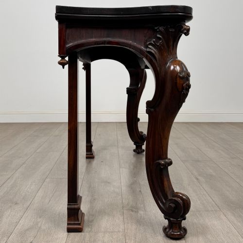 ANTIQUE 19TH CENTURY VICTORIAN SIDE TABLE IN ROSEWOOD - ADDITIONAL PHOTO 6