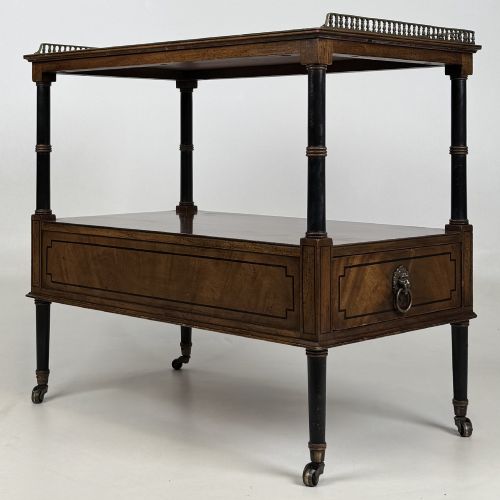 ANTIQUE 20TH CENTURY REGENCY STYLE CABINET IN MAHOGANY - ADDITIONAL PHOTO 2