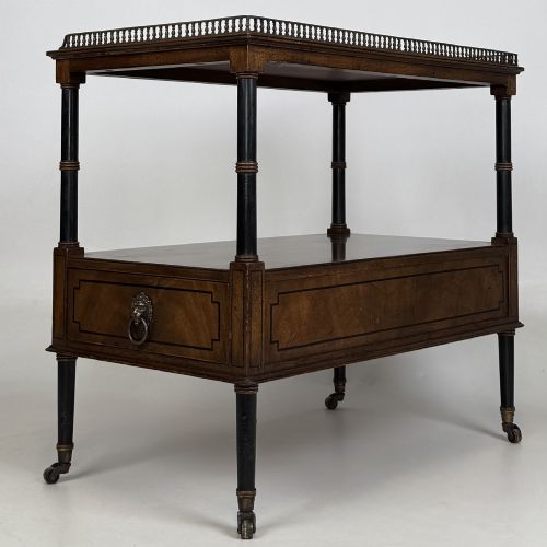 ANTIQUE 20TH CENTURY REGENCY STYLE CABINET IN MAHOGANY - ADDITIONAL PHOTO 4