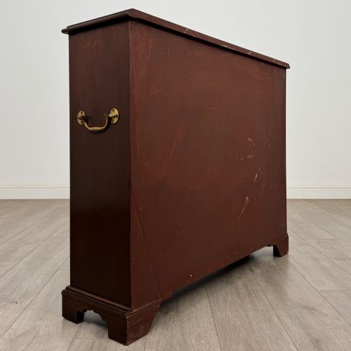 ANTIQUE 18TH CENTURY GEORGIAN OPEN BOOKCASE IN MAHOGANY - ADDITIONAL PHOTO 4