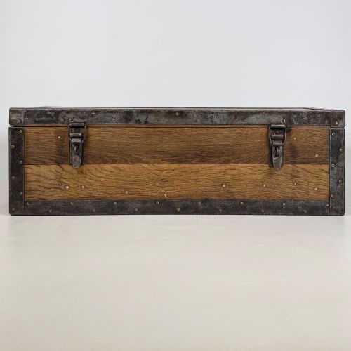 ANTIQUE 20TH CENTURY OAK STORAGE BOX OF FINE QUALITY