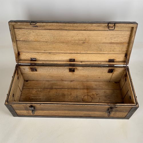 ANTIQUE 20TH CENTURY OAK STORAGE BOX OF FINE QUALITY - ADDITIONAL PHOTO 9