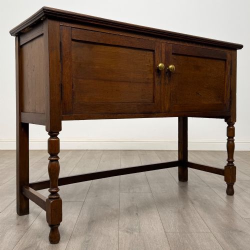 ANTIQUE 20TH CENTURY EDWARDIAN CUPBOARD IN OAK - ADDITIONAL PHOTO 8